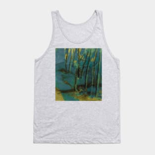 Golden-blue abstract Tank Top